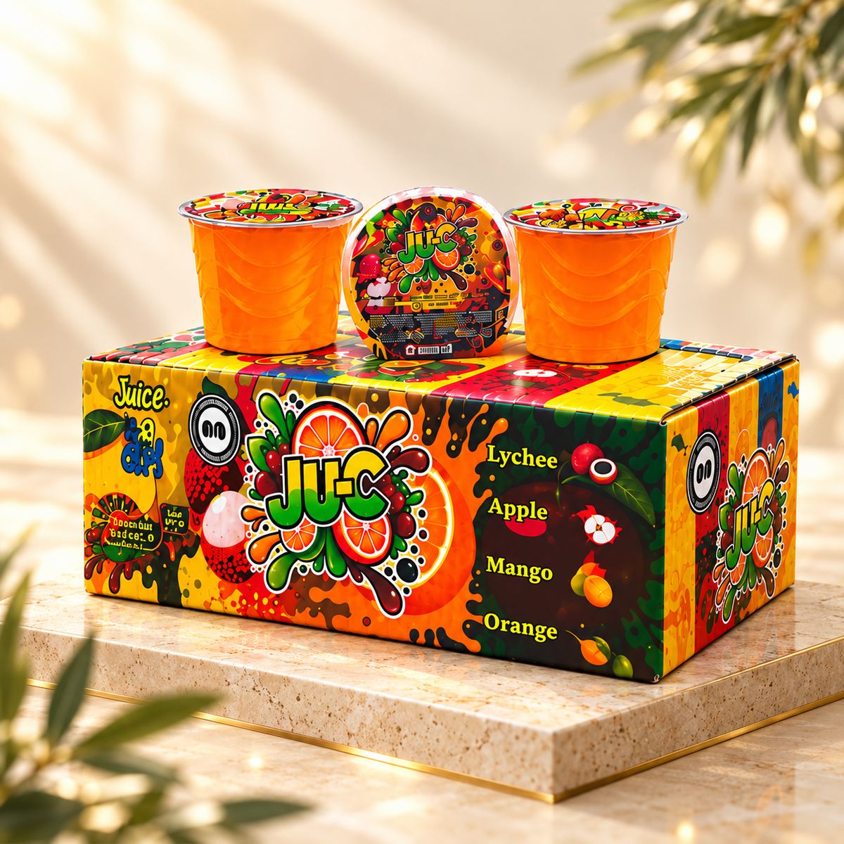 AlBaraka JU-C Fruit-Flavoured Drinks – 30-Cup Carton